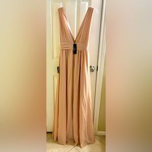 Lulus Champagne Formal dress